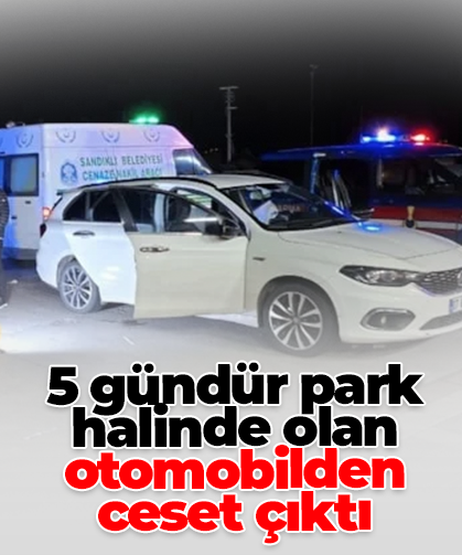 5 gündür park halinde olan otomobilden ceset çıktı