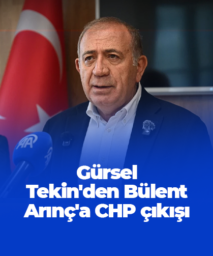 Gürsel Tekin'den Bülent Arınç'a CHP çıkışı