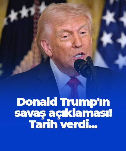 Donald Trump'ın savaş açıklaması! Tarih verdi...