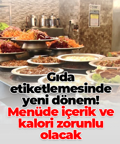 Gıda etiketlemesinde yeni dönem: Menüde içerik ve kalori zorunlu olacak