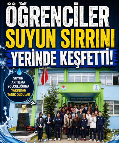 Trabzon'da Büyükşehir'den öğrencilere yerinde su arıtma eğitimi...