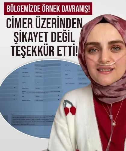 Bölgemizde örnek davranış! Cimer üzerinden teşekkür etti...