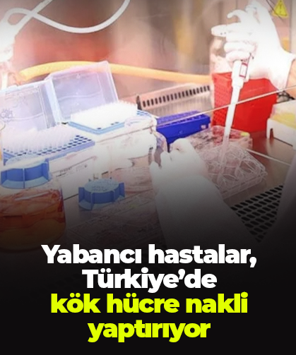 Yabancı hastalar, Türkiye’de  kök hücre nakli yaptırıyor