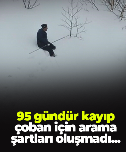 95 gündür kayıp çoban için arama şartları oluşmadı...