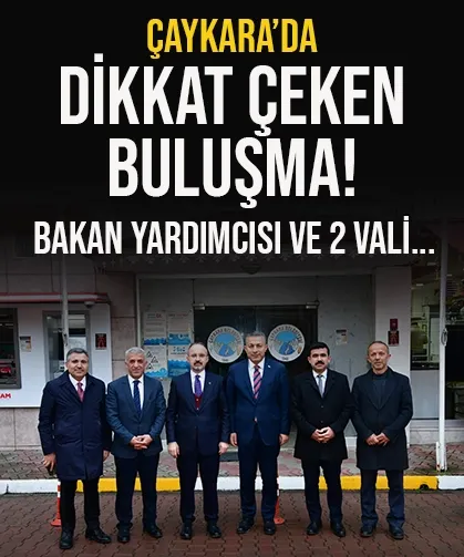 Trabzon Çaykara Belediyesine dikkat çeken ziyaret...