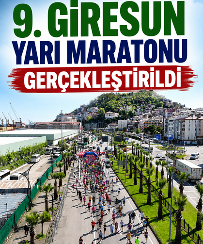 9. Giresun Yarı Maratonu gerçekleştirildi