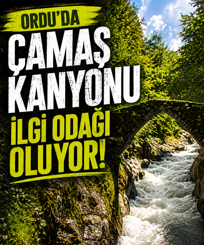 Ordu'da Çamaş Kanyonu ilgi odağı oluyor