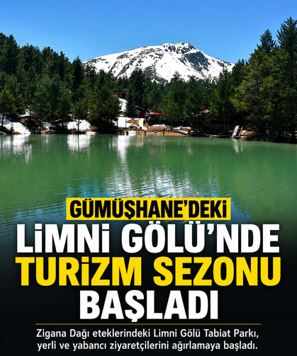 Gümüşhane’de Limni Gölü’nde turizm sezonu başladı