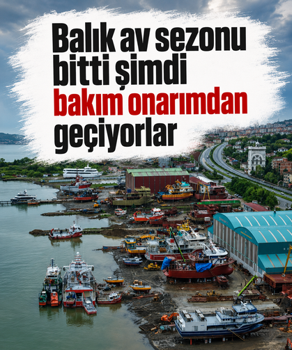 Balık av sezonu bitti şimdi bakım onarımdan geçiyorlar