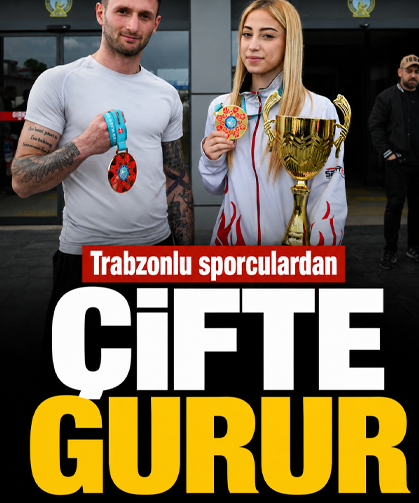 Trabzonlu sporculardan çifte gurur