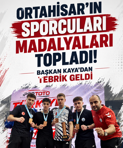 Ortahisar’ın sporcuları madalyaları topladı! Başkan Kaya’dan tebrik geldi