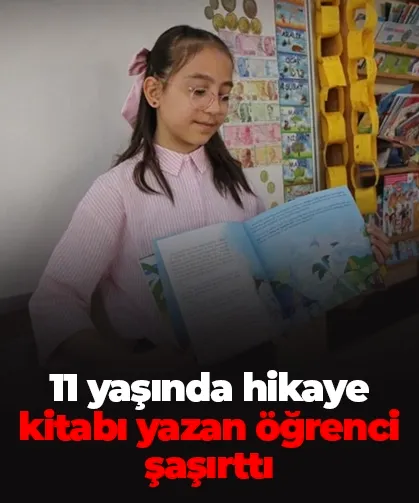 Amasya'da 11 yaşında kitap yazdı, küçük yazar ilgi odağı oldu