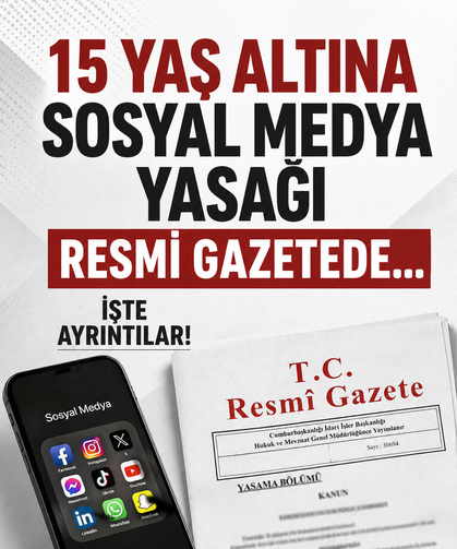 Trabzon dahil 15 yaş altına sosyal medya yasağı...