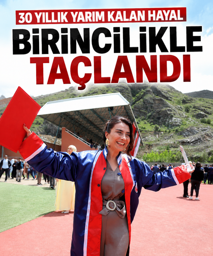 30 yıllık yarım kalan hayal birincilikle taçlandı