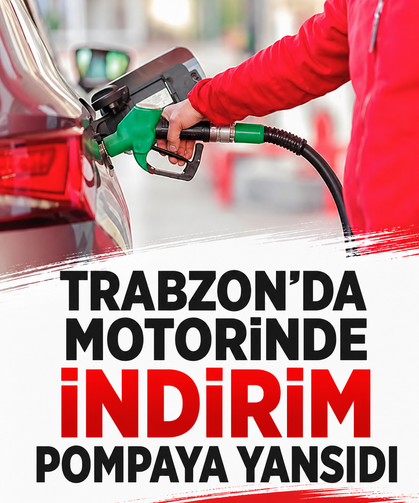 Trabzon’da motorinde indirim pompaya yansıdı