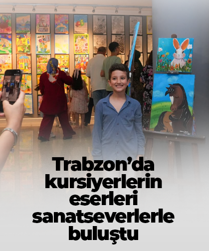 Trabzon'da kursiyerlerin eserleri sanatseverlerle buluştu