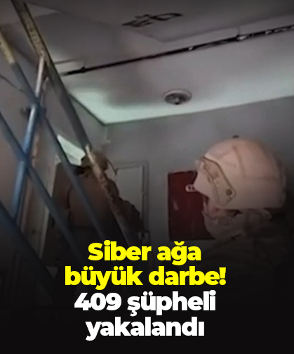 Siber ağa  büyük darbe!  409 şüpheli yakalandı