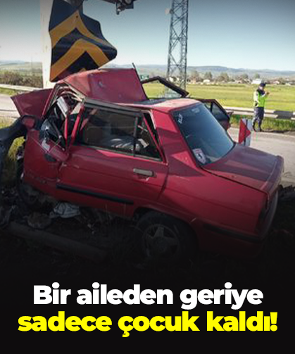 Bir aileden geriye sadece çocuk kaldı!