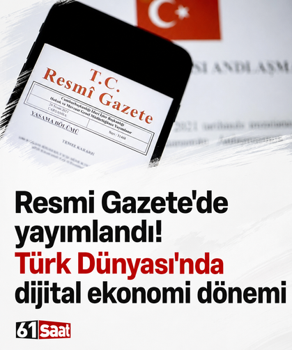 Resmi Gazete'de yayımlandı! Türk Dünyası'nda dijital ekonomi dönemi
