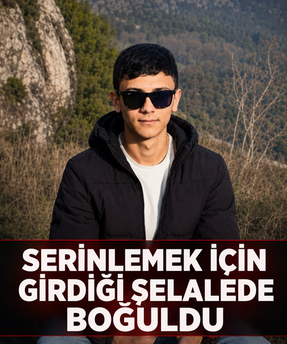 Serinlemek için girdiği şelalede boğuldu
