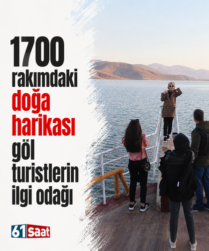 1700 rakımdaki doğa harikası göl turistlerin ilgi odağı