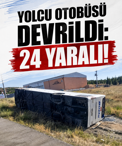 Eskişehir'de yolcu otobüsü devrildi: 24 yaralı! Sürücünün uyuduğu iddia edildi