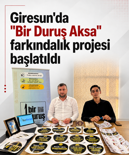 Giresun’da “Bir Duruş Aksa” farkındalık projesi başlatıldı