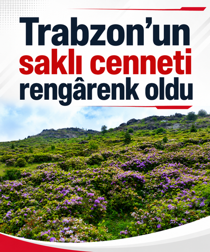 Trabzon’un saklı cenneti rengârenk oldu
