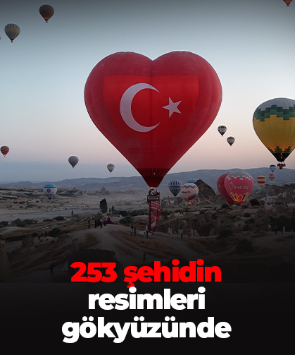 253 şehidin  resimleri  gökyüzünde