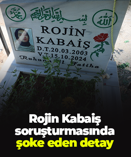 Rojin Kabaiş soruşturmasında şoke eden detay