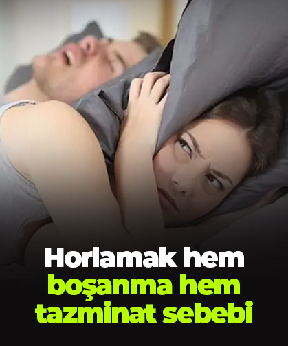 Horlamak hem boşanma hem tazminat sebebi