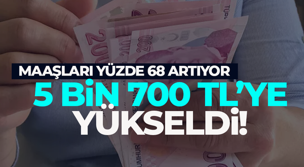 Maaşlar yüzde 68 artıyor, 5700 liraya yükseldi! Çalışan yüz binleri kapsıyor, Cumhurbaşkanı Erdoğan duyurdu...