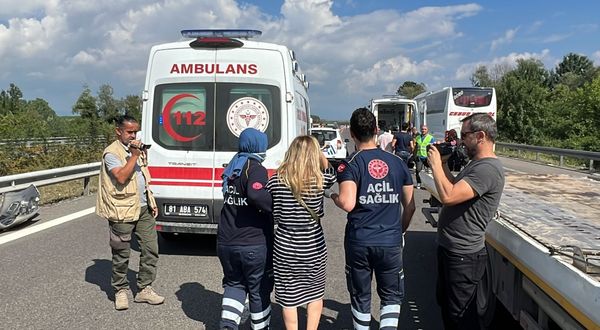 Anadolu Otoyolu'nda zincirleme trafik kazasında 7 kişi yaralandı
