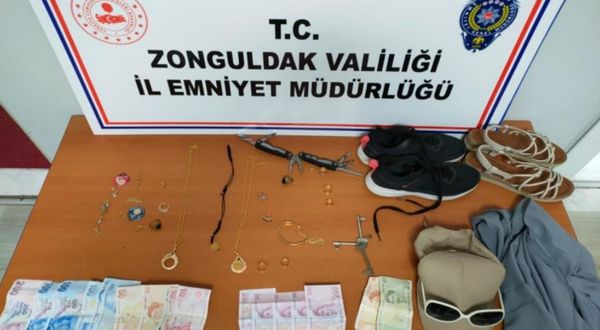 Zonguldak'ta yakalanan hırsızlık şüphelisi 4 kişiden biri tutuklandı