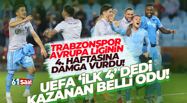 UEFA Avrupa Ligine Trabzonspor damgası!