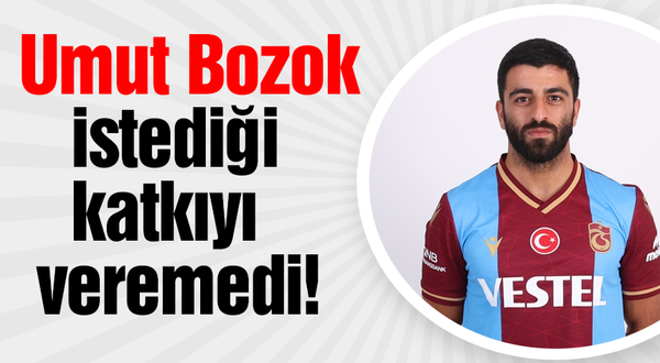 Trabzonspor'da Umut Bozok bilmecesi!