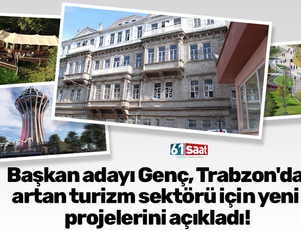 Başkan adayı Genç, Trabzon'da artan turizm sektörü için yeni projelerini açıkladı