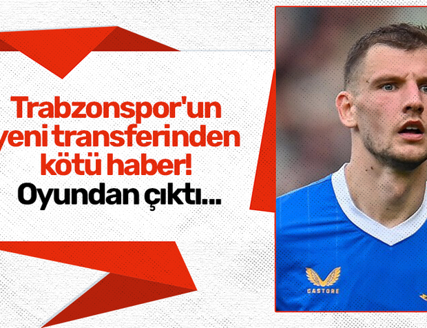 Trabzonspor'un yeni transferinden kötü haber! Oyundan çıktı...