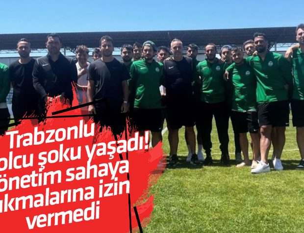 Trabzonlu futbolcu şoku yaşadı! Yönetim sahaya çıkmalarına izin vermedi 