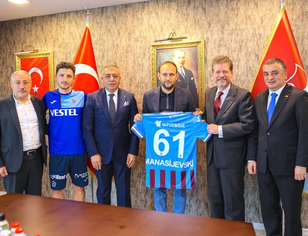 Büyükelçi Manasijevski'den Trabzonspor’a ziyaret!
