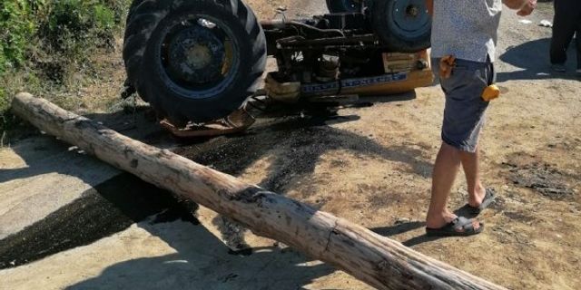 Sinop'ta devrilen traktörün altında kalan sürücü öldü