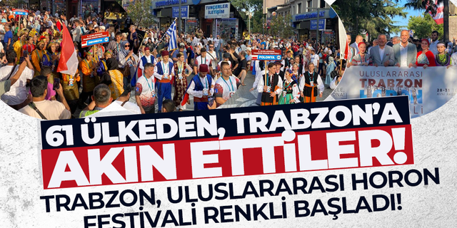 Trabzon Uluslararası Horon Festivali Kortej Yürüyüşü!