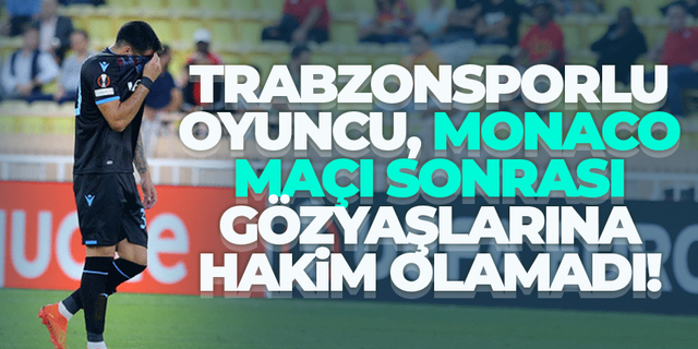 Trabzonspor'da Maxi Gomez, soyunma odasında gözyaşlarına hakim olamadı!