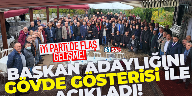 İYİ Parti'de mevcut başkan Erdal Uzun, Trabzon Ortahisar için adaylığını açıkladı...