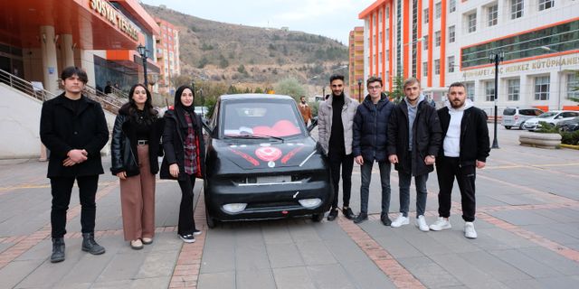 Gümüşhane Üniversitesi öğrencileri elektrikli araç yaptı