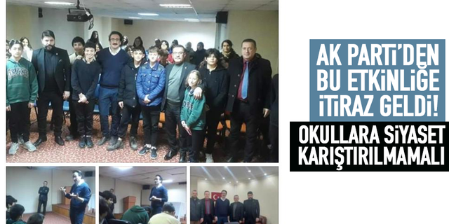 Trabzon'da AK Parti'den CHP'ye eleştiri: Okullara siyaset karıştırılmamalı