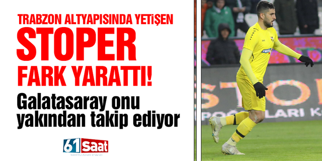 Trabzon altyapısında yetişen stoper Mehmet Yeşil fark yarattı!