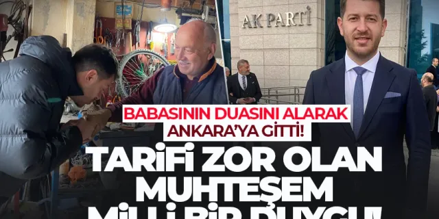 Ferhat Aksoy, babasının duasını alarak Ankara'ya gitti...