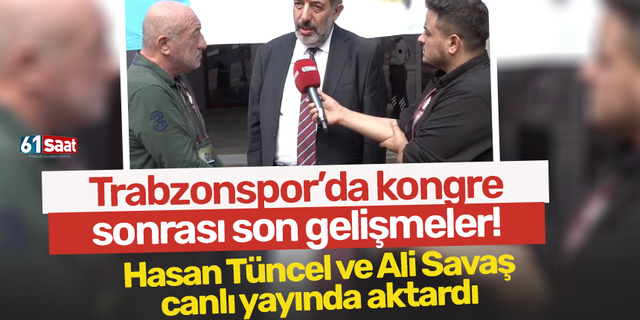 Trabzonspor'da tüzük kabul edildi! Hasan Tüncel ve Ali Savaş son gelişmeleri aktardı