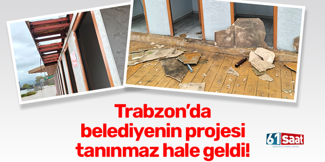 Trabzon'da belediyenin projesine saldırı!